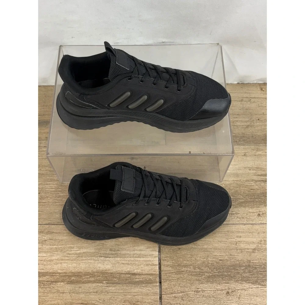 Adidas Bounce Mens Black Mesh Running Shoes Sneakers‎ Size 5.5 US